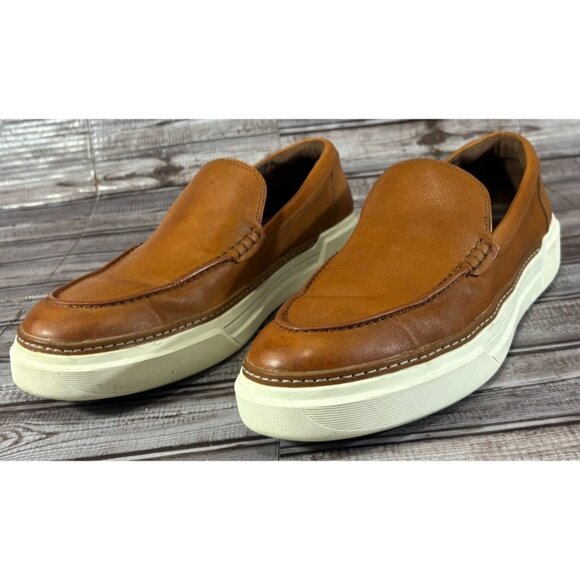 Allen Edmonds Burke Slip On Leather Loafers Size 10.5 D color brown